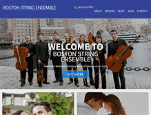 Tablet Screenshot of bostonstringensemble.com